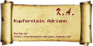 Kupferstein Adrienn névjegykártya